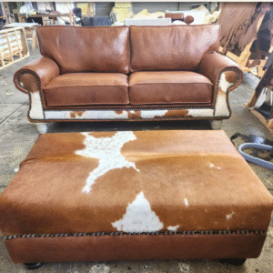 Sable Leather 2 Div and Ottoman
